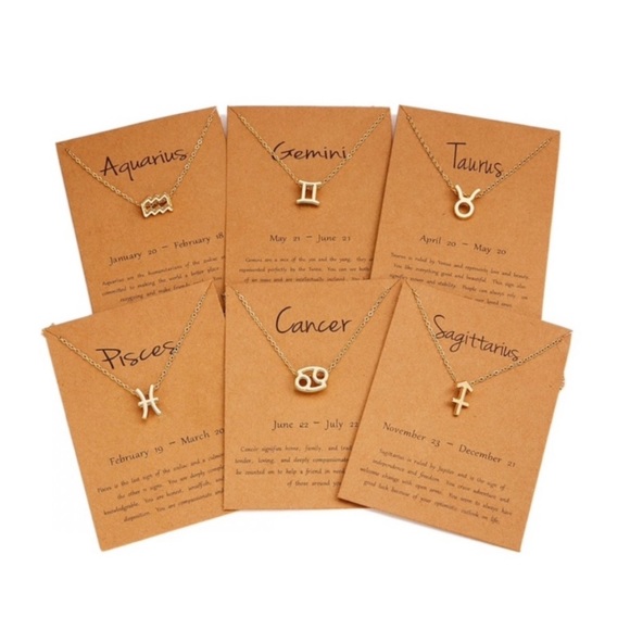 New SAGITTARIUS Gold Charm Zodiac Necklace - Picture 7 of 14